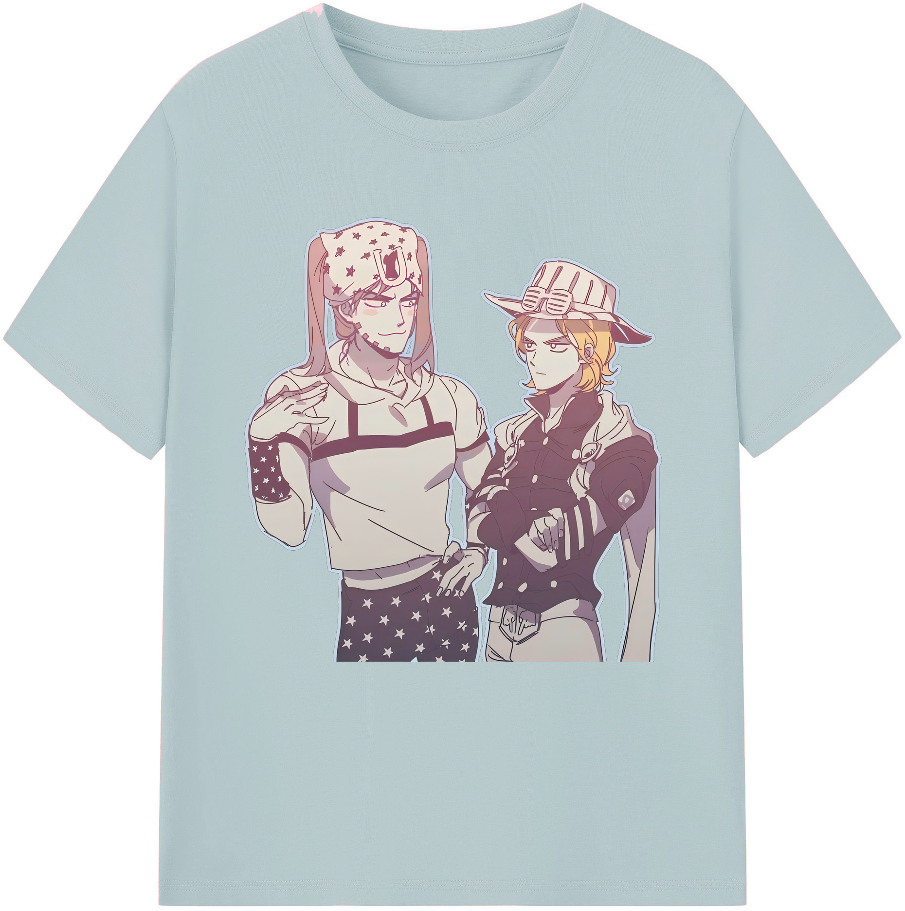 （画像用） ジョジョの奇妙な冒険 JoJo's Bizarre Adventure 綿100％半袖Tシャツ（フロントプリント）